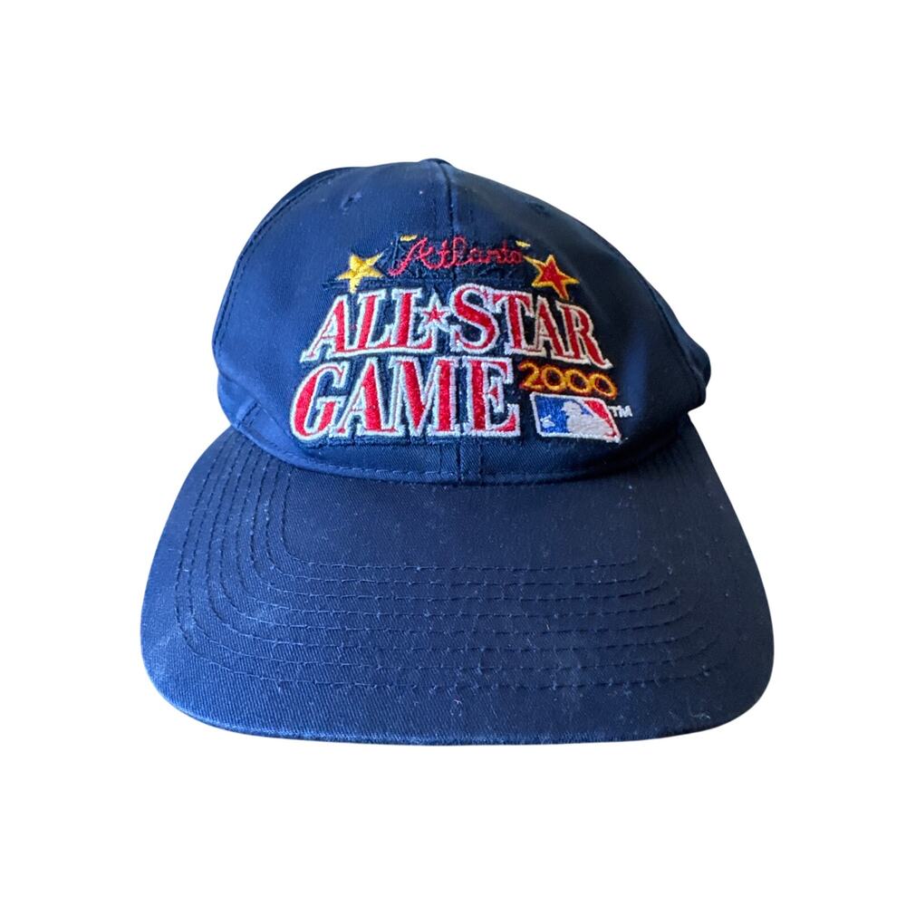Vintage Y2K MLB 2000 Atlanta All Star Game Outdoor Cap Company Navy Snapback Hat
